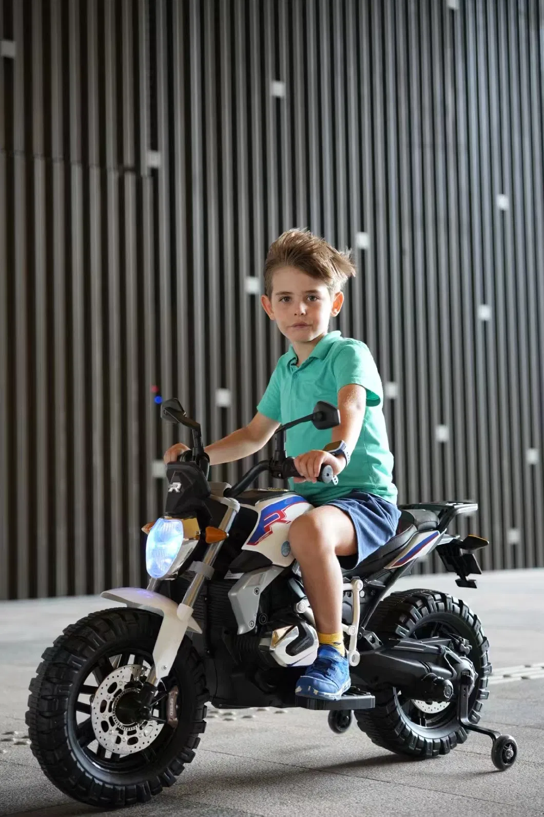 Children'S Rechargeable Ride On Motorbike With Two Training Wheel Kids 12V Electric Battery Riding On Toy Motorcycles 1